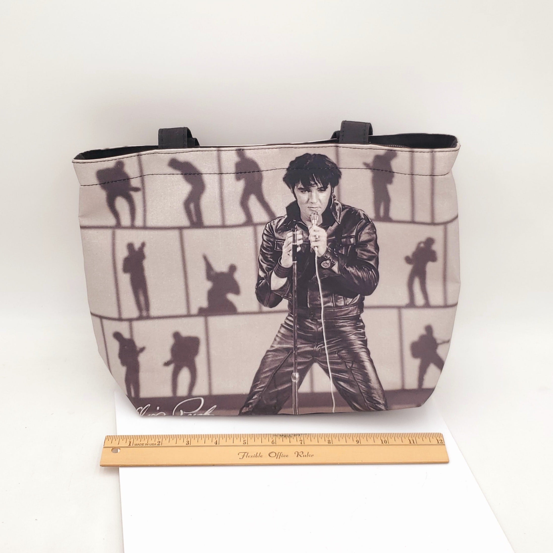Vintage Elvis Presley Zipper Tote Bag