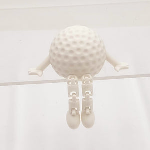 White Golf Ball Shelf Sitter - 3D Printed