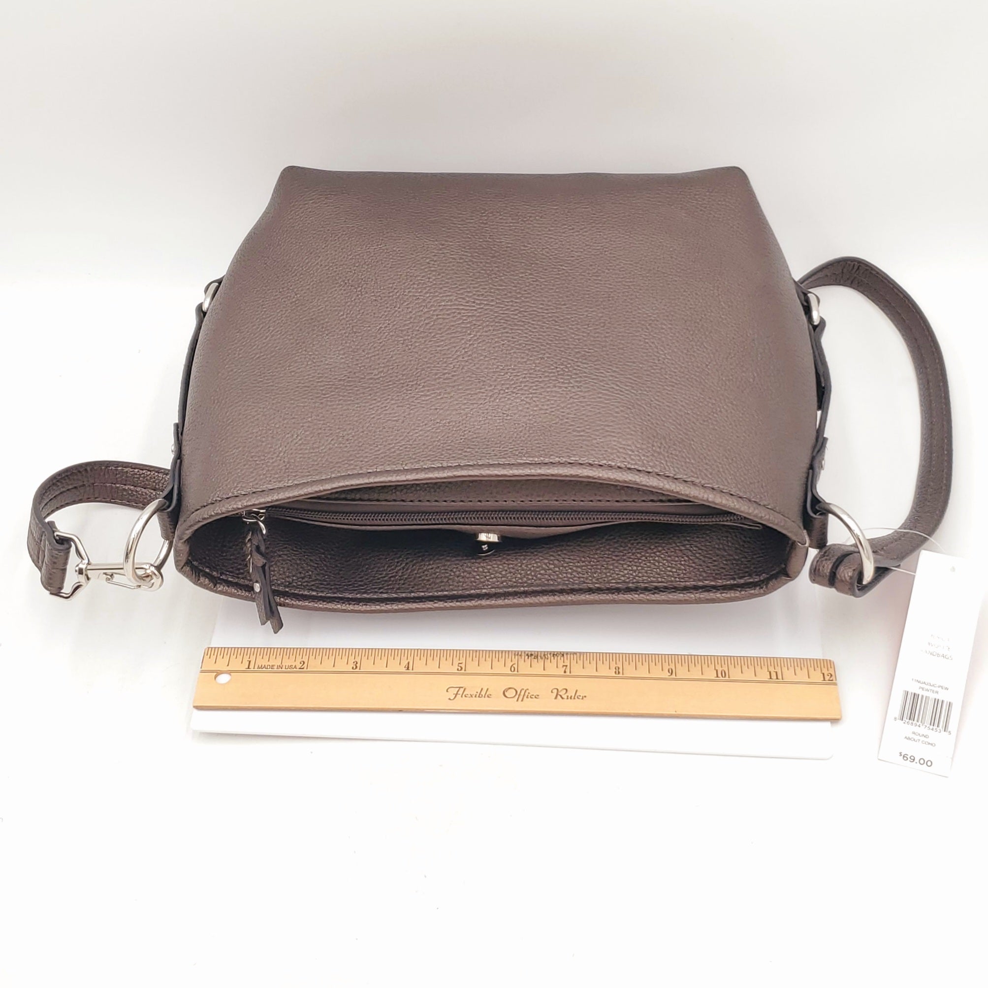 Rosetti Pewter Crossbody Purse/Bag