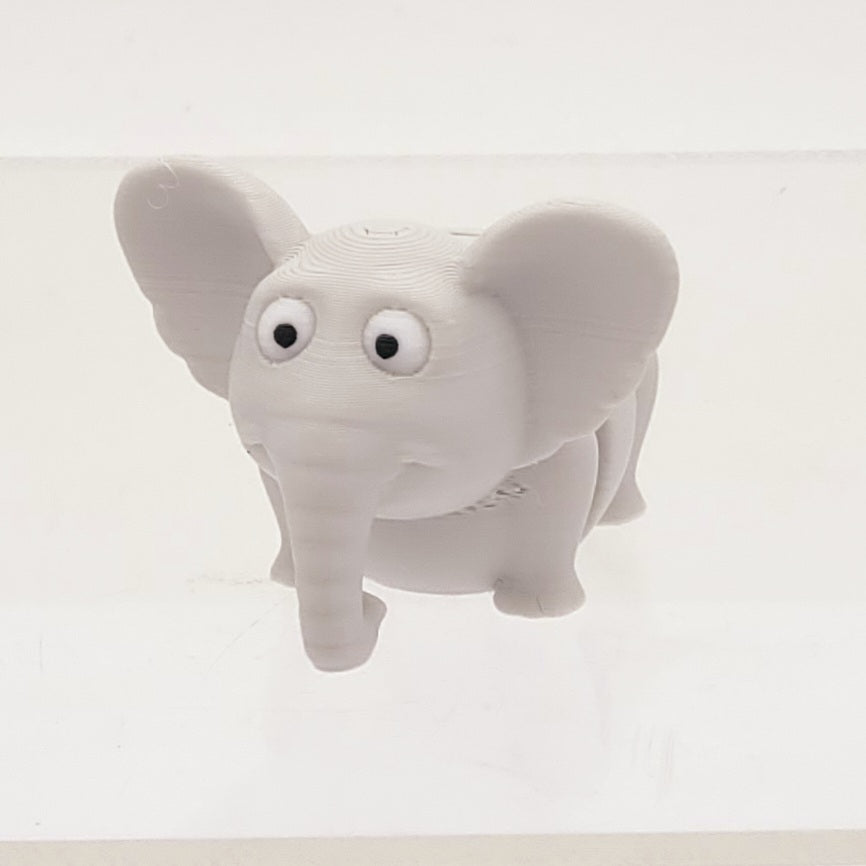Grey Elephant - 3D Printed Pocket Pet
