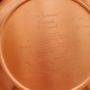 Norman Rockwell "The Big Moment" Solid Burnished Copper Plate-1979