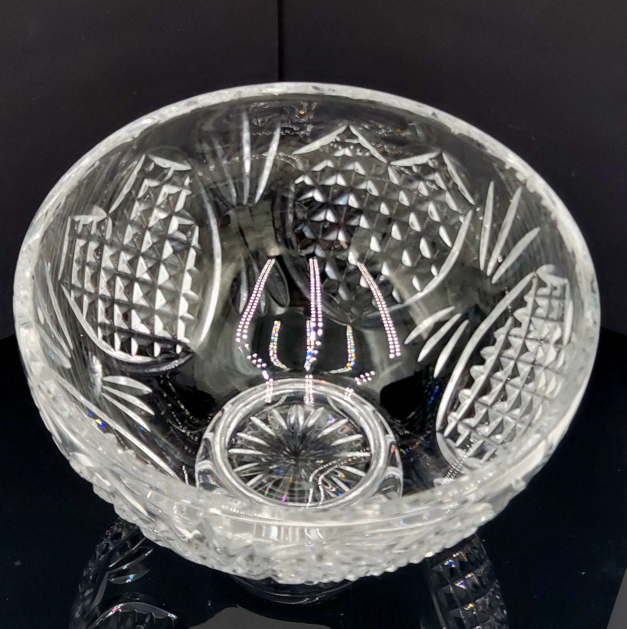 Waterford Crystal Wedding Heirloom 8" Footed Bowl