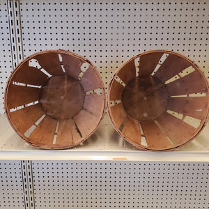 Vintage Wooden Bushel Baskets- Set of 2