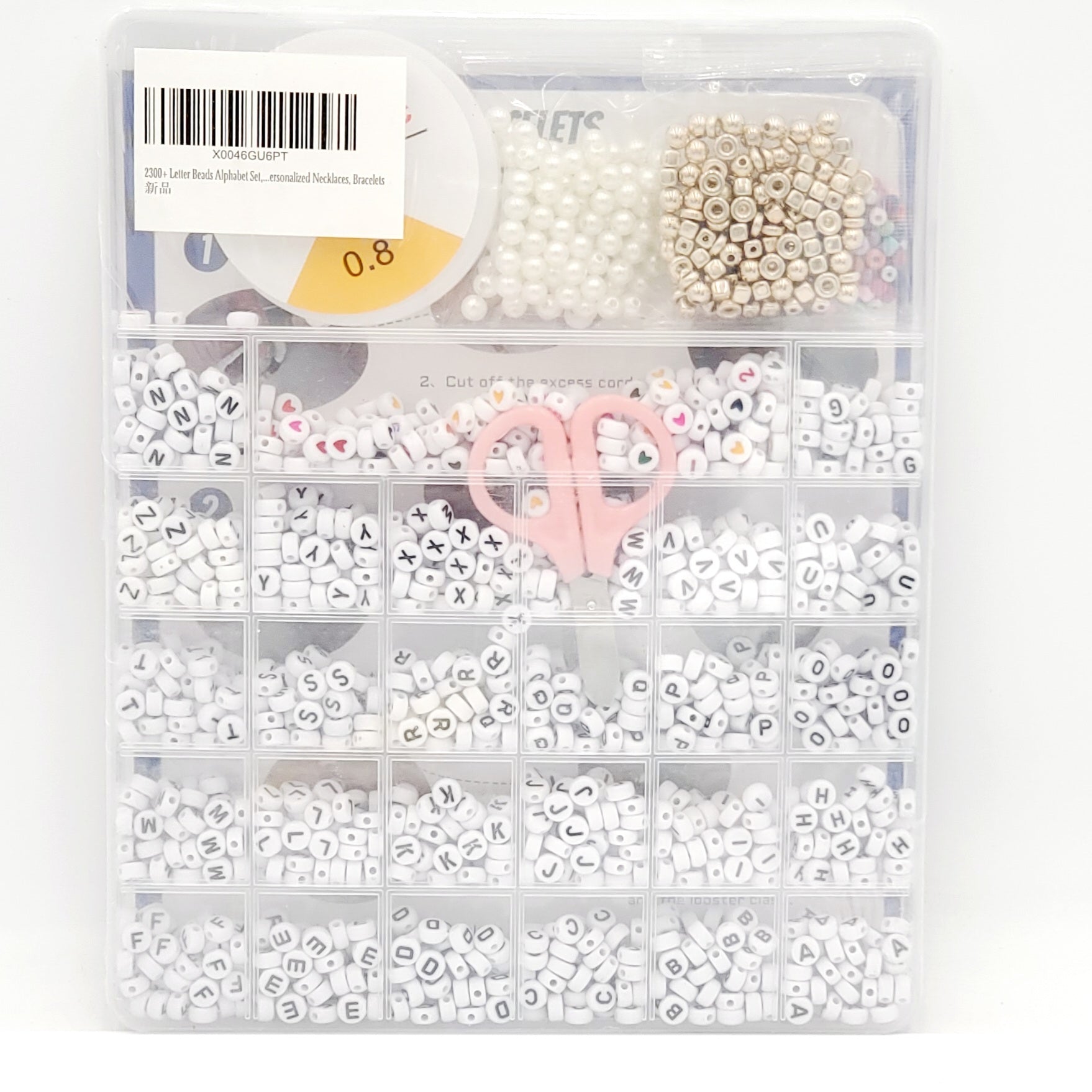 Bracelet Making Kit - 2300 Letter Beads Alphabet Kit
