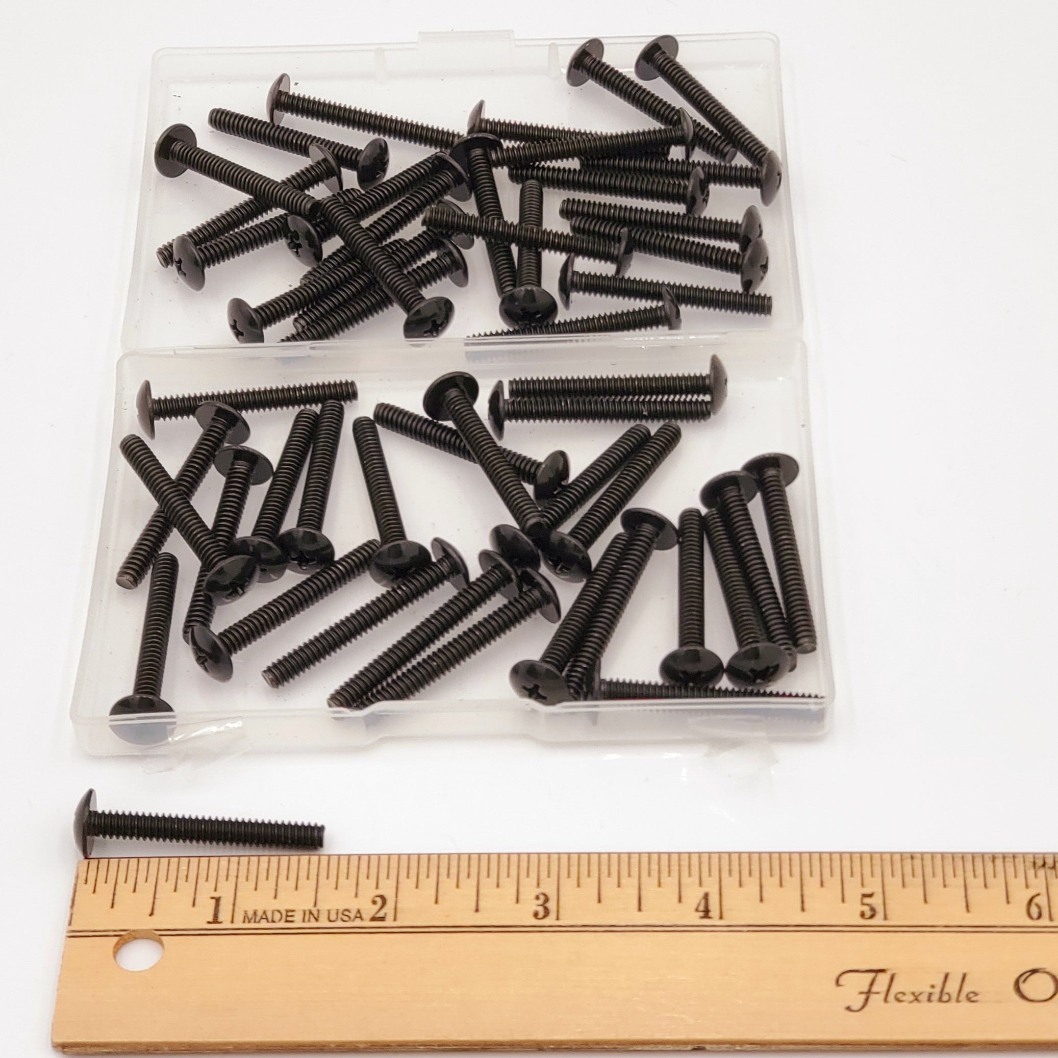 Black Machine Screws-50pc