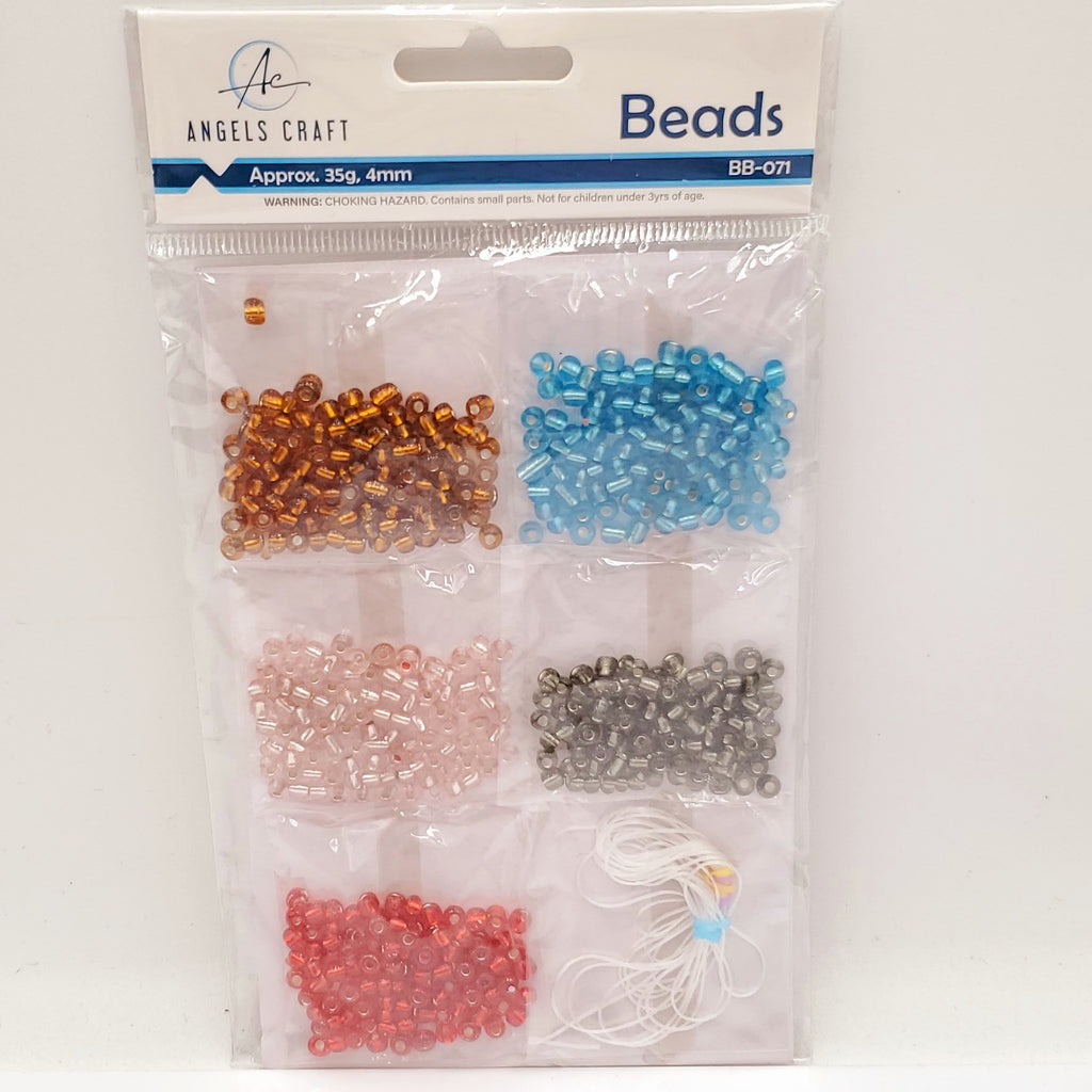 35g Bead Kit Set with Beading String and 5 Different Colored Beads