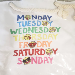 Canvas Beach Tote  (22" x 14")