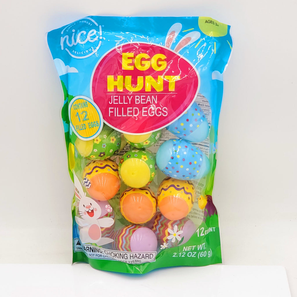 12 Pack Egg Hunt Jelly Bean Filled Eggs (Best By: 3/13/26)