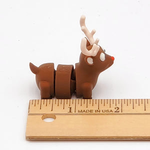 Christmas Reindeer with Red Nose Pocket Pet-3D Printed