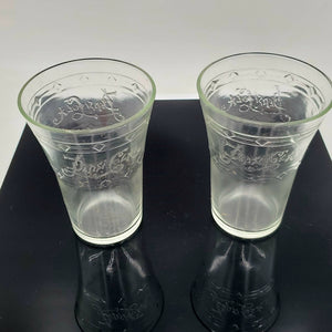 Vintage 1973 Pepsi Cola Etched Logo Glasses 6 pack