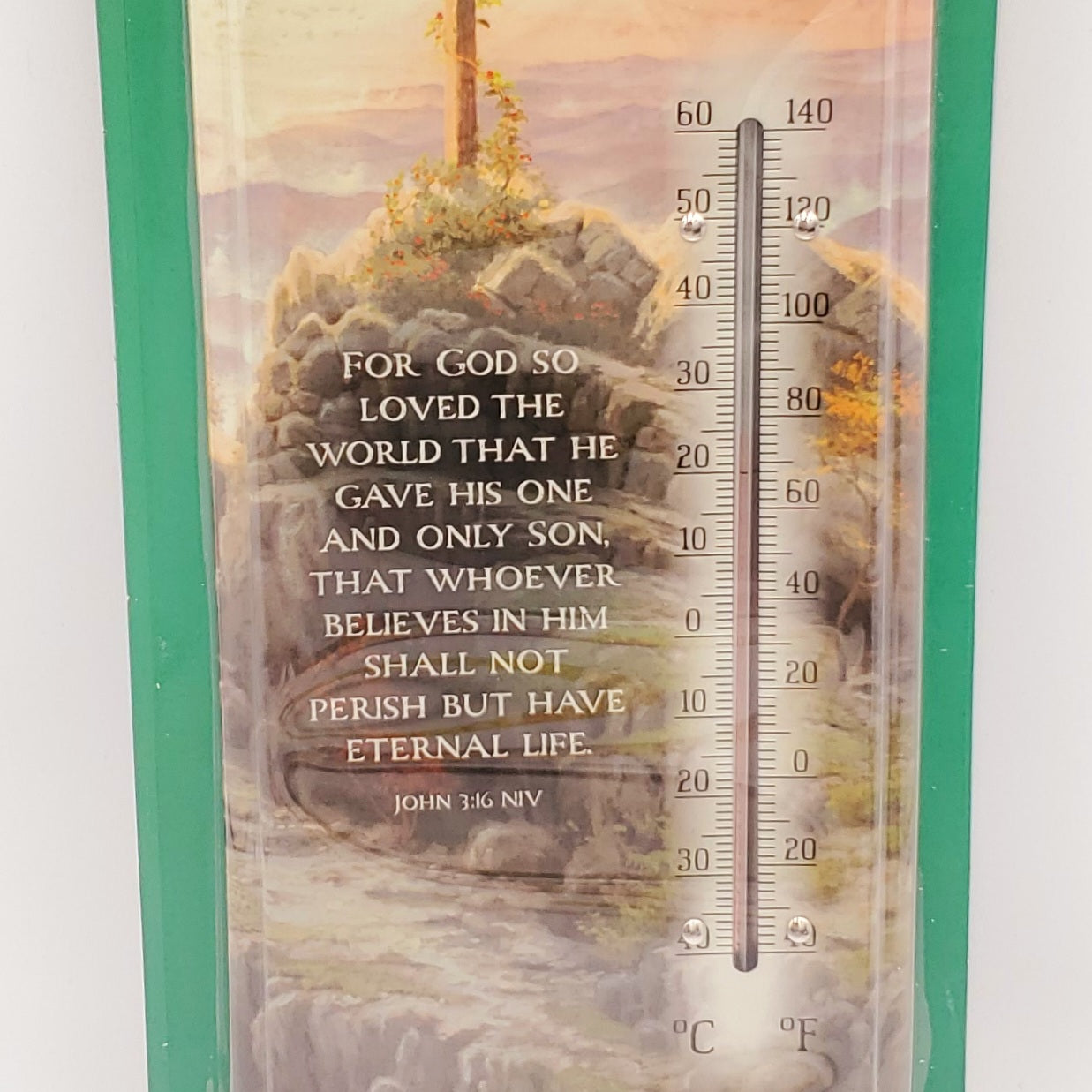 OURDOOR METAL THERMOMETER-THOMAS KINKADE "SUNRISE"