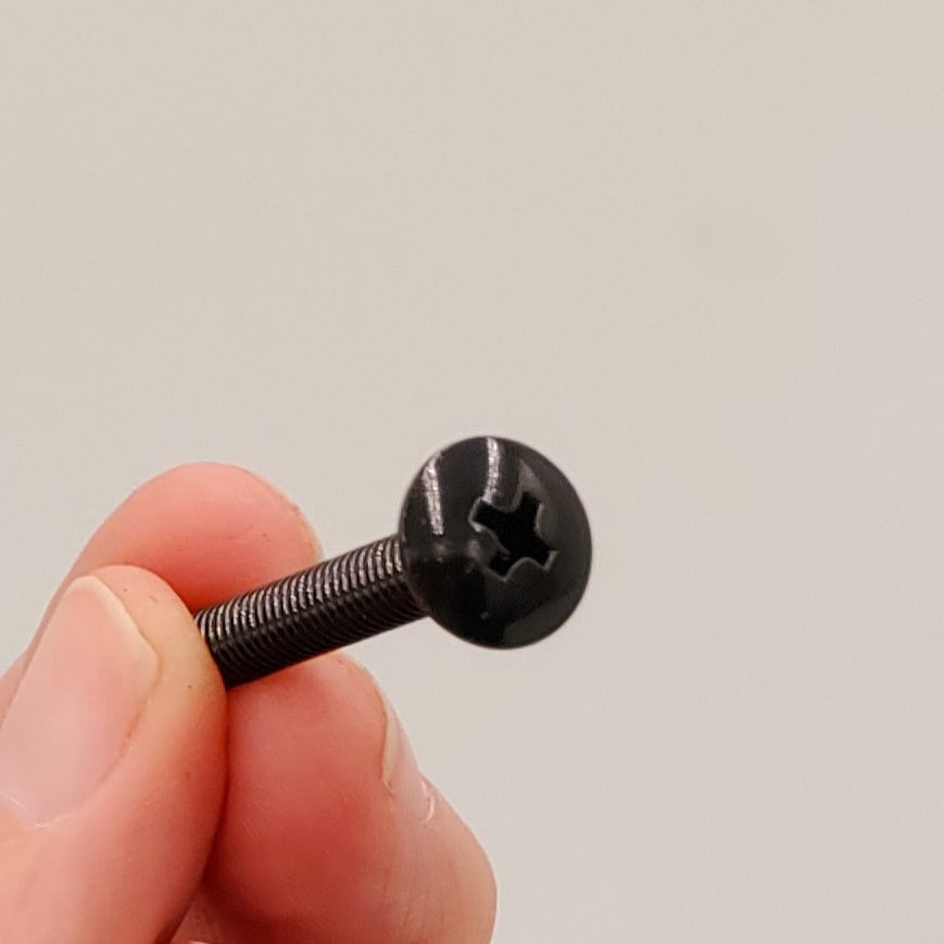 Black Machine Screws-50pc