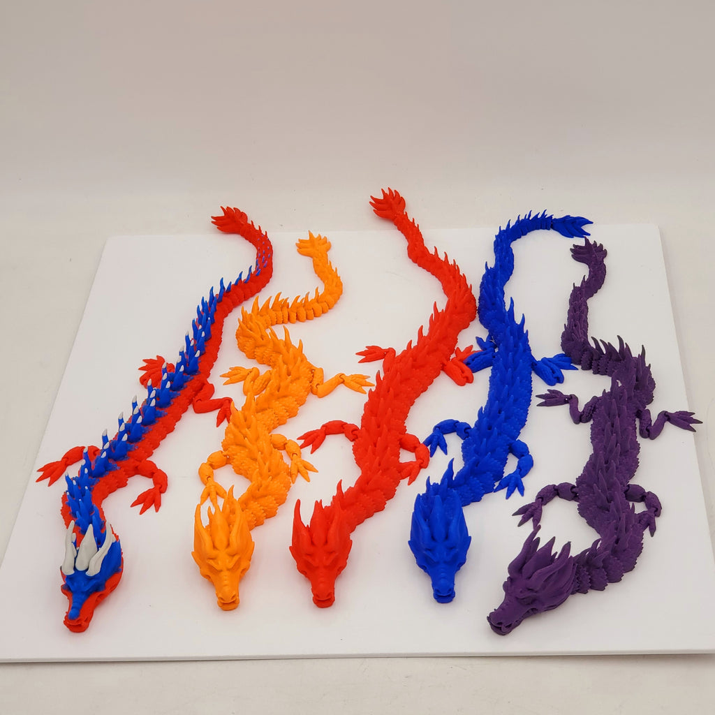 Various Colored Dragons -3D Printed -Choose your favorite color!