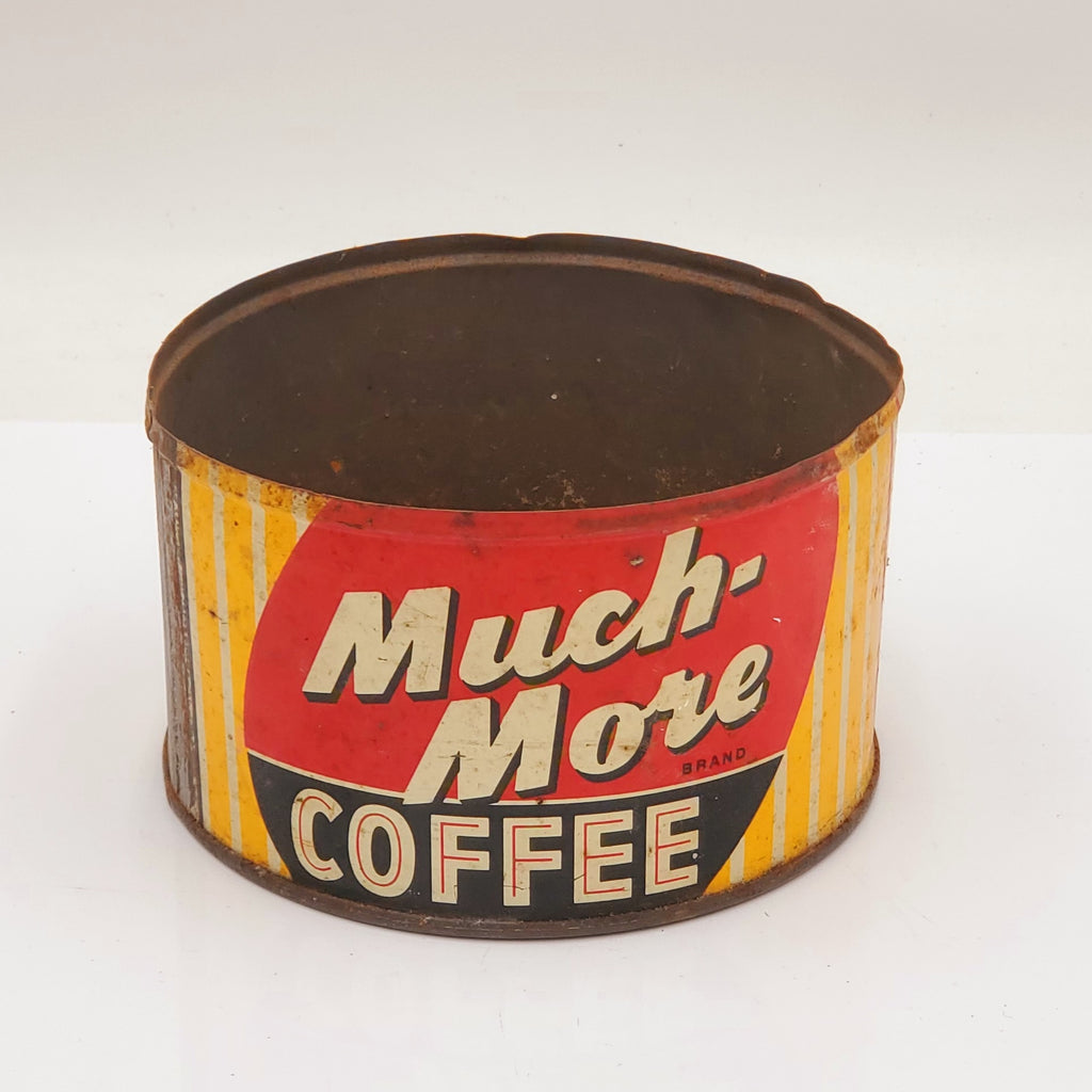 Vintage "Much-More Coffee" Metal Coffee Can