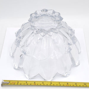 Vintage Heavy  Mikasa Diamond Point Lead Crystal Bowl