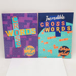 Crossword Puzzle Book (Large Print) (Teal/Purple Cover)