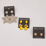 Vintage Bellagio Austrian Crystal Earrings Lot 2