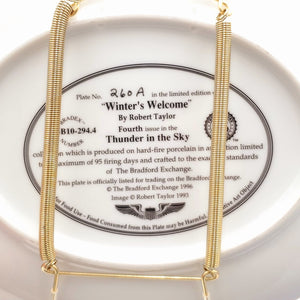 BRADFORD EXCHANGE “Winter's Welcome” Plate WWII Thunder in the Sky Robert Taylor