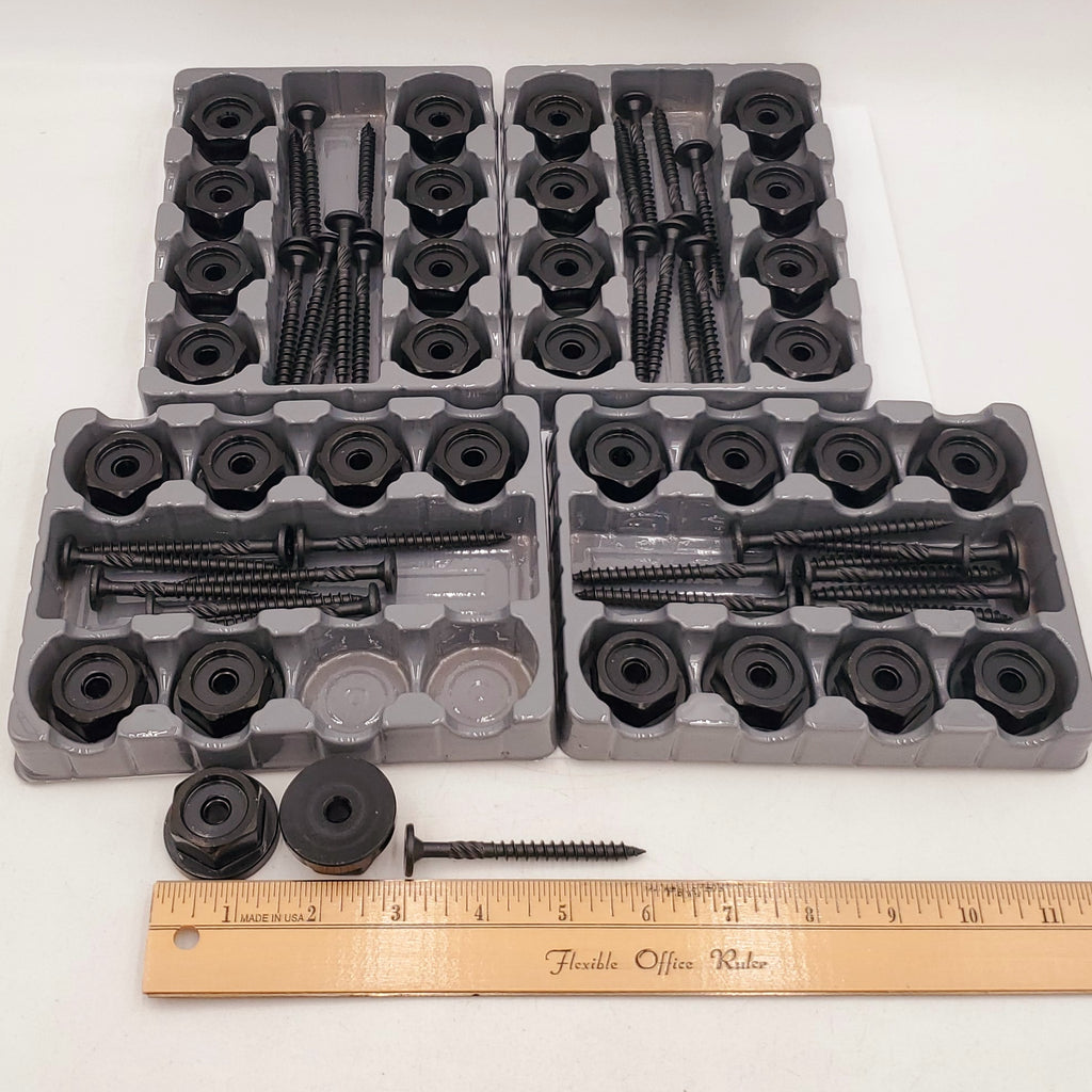 Carbon Steel Hex Nut and Screw Set-32 Hex Nuts and 32 Screws
