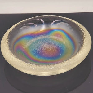 Iridescent Swirl Decorative Glass Plate/Bowl