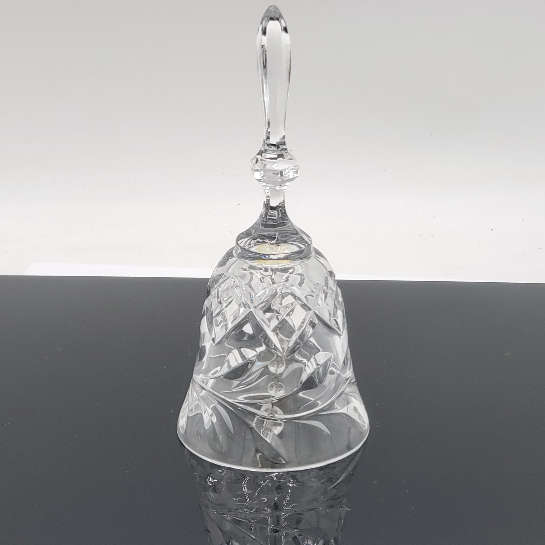Beautiful Clear Cut Crystal Bell