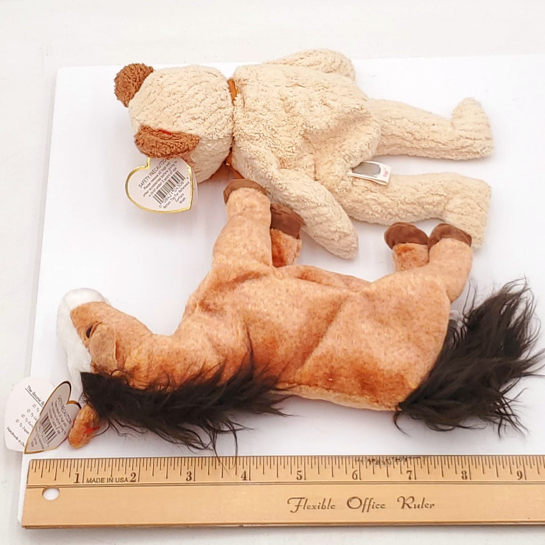 2000 Beanie Babies 2 Pack- Oats the Horse and Huggy the Bear