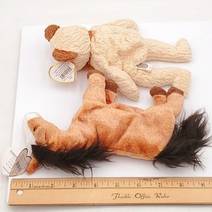 2000 Beanie Babies 2 Pack- Oats the Horse and Huggy the Bear