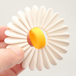 White/Yellow Daisy Fidget Toy 3D Printed