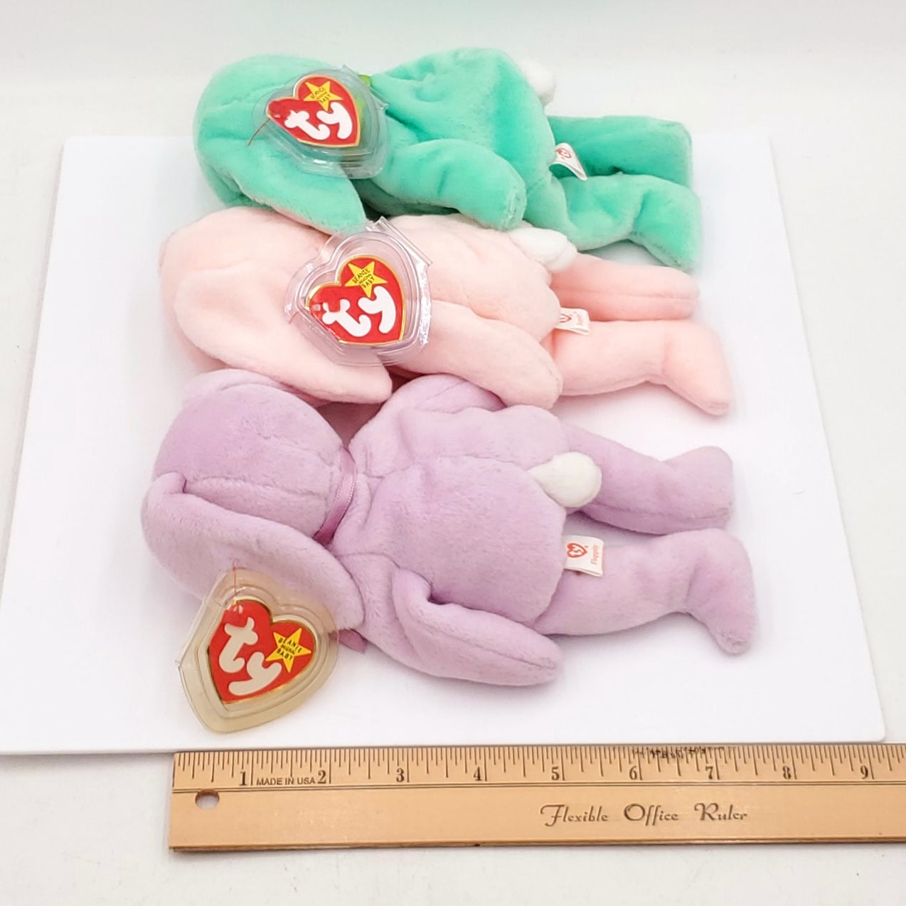 1996 Beanie Babies 3 Pack- Hippity, Hoppity and Floppity Bunnies