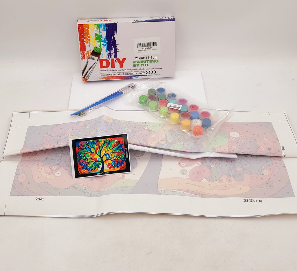 DIY Paint by Number Tree 16 x 20" Kit