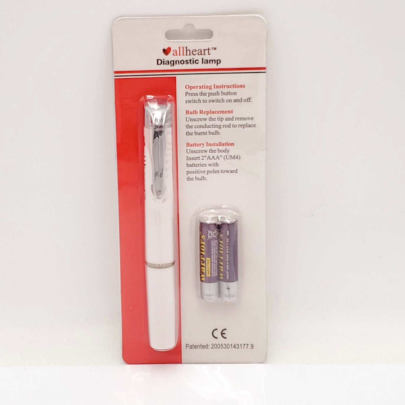 Diagnostic Lamp Pen Light
