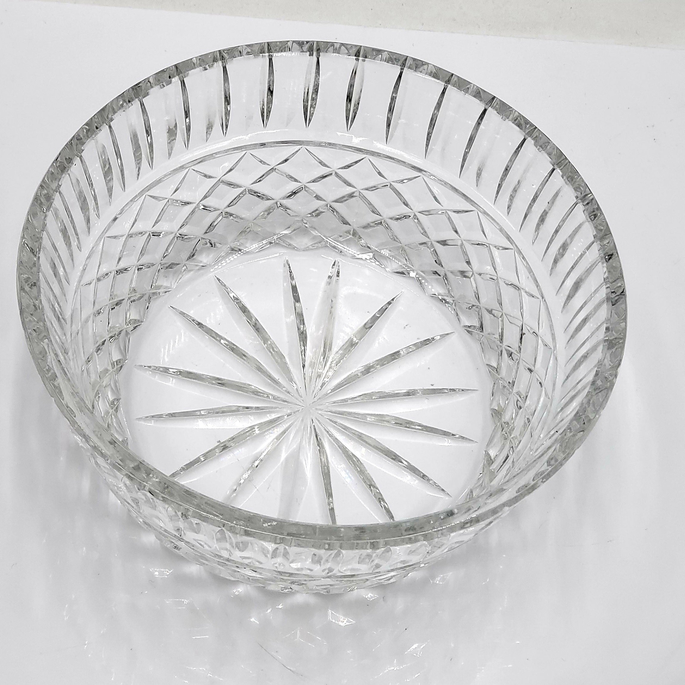 Cut Crystal Serving Bowl