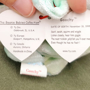 1998 Beanie Babies 2 Pack-Slippery the Seal and Goochy the Jellyfish