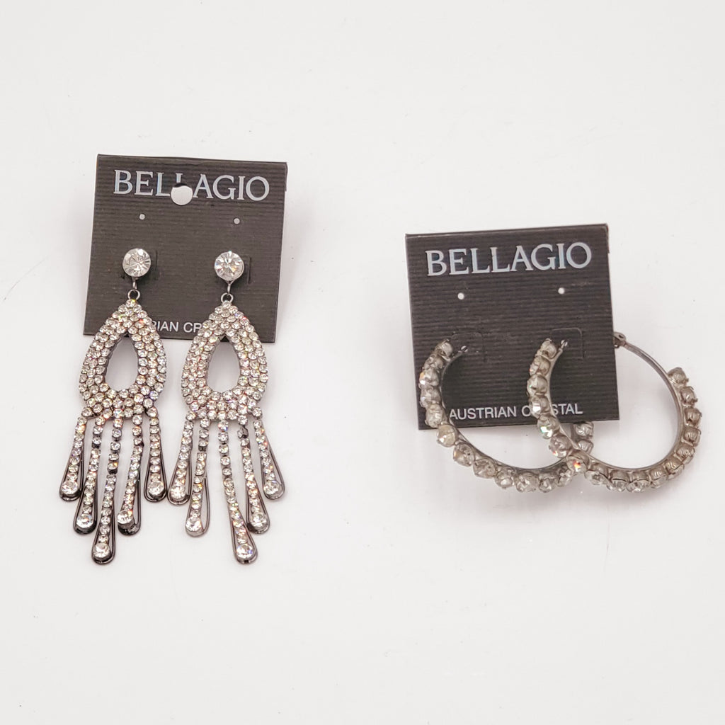 Vintage Bellagio Austrian Crystal Earrings Lot 13