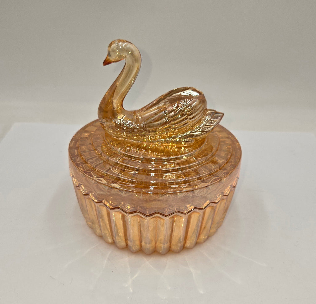 Jeanette Glass Company Swan Powder Jar (50 Tickets Available)