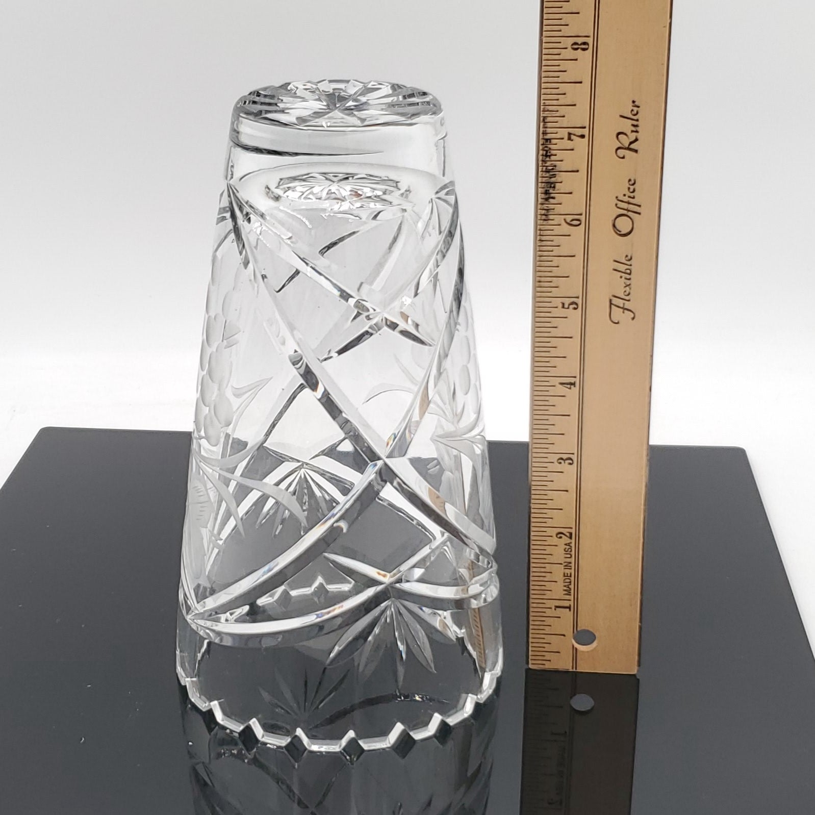 Lausitzer German Hand Cut Lead Crystal Vase