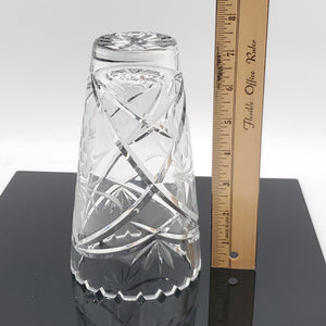 Lausitzer German Hand Cut Lead Crystal Vase