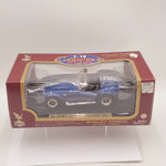 Road Legends 1/18 1964 Shelby Cobra 427 S/C Die Cast Blue with Stripes In Original Box