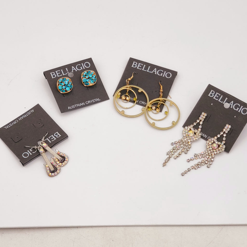Vintage Bellagio Austrian Crystal Earrings Lot 11