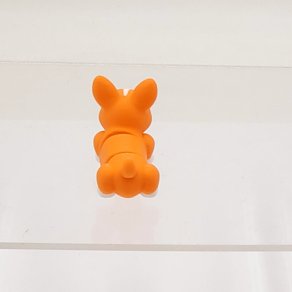 Orange and White Corgi 3D Printed Pocket Pet