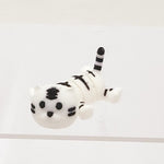 3D Printed White/Black Cat