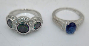 Sterling Silver .925 Size 5 Set of 2 rings  (100 Tickets Available)