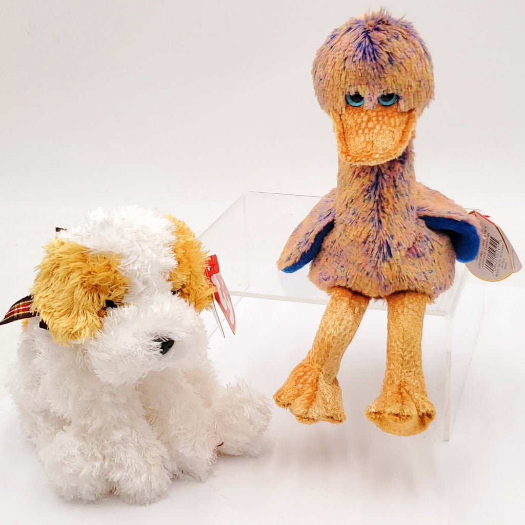2000 Beanie Babies 2 Pack- Dinky the Duck and  Darling the Dog