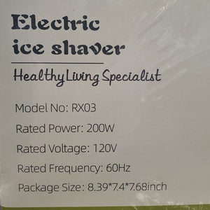 Snow Cone Machine - Shaved Ice Machine with 2 Ice Molds & Adjustable Blades - Ice Shaver for Fluffy or Crunchy Texture, Shaved Ice for Snow Cones, Slushies, Portable & Easy to Use.White