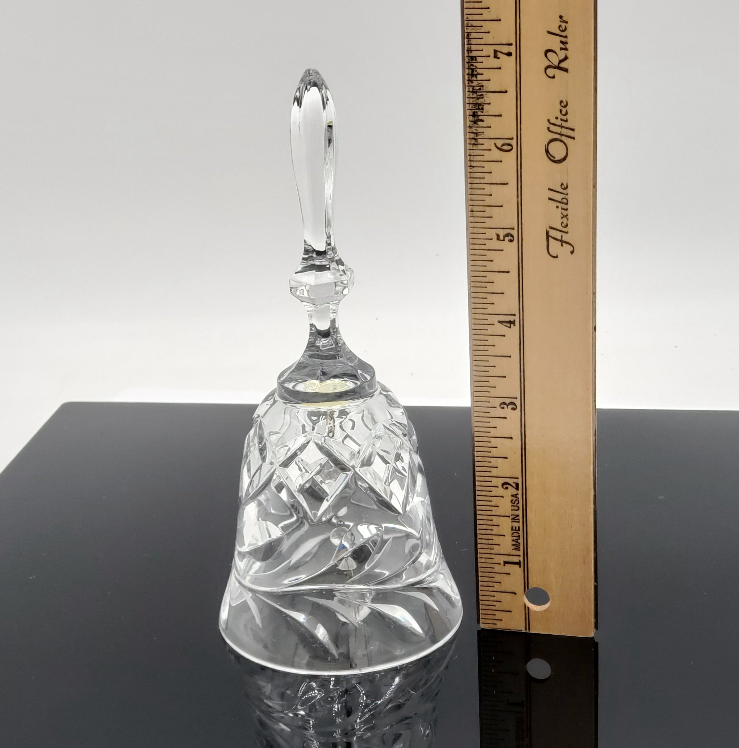 Beautiful Clear Cut Crystal Bell