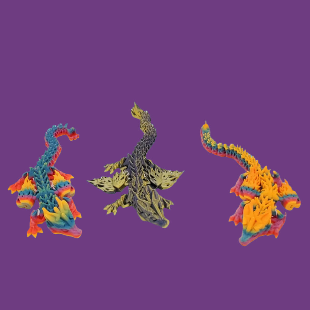3D Printed Dragon with Wings