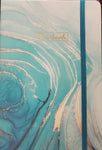 Blue Watercolor Notebook Journal, Paperback, Lined paper, 6x9in, 150 pg
