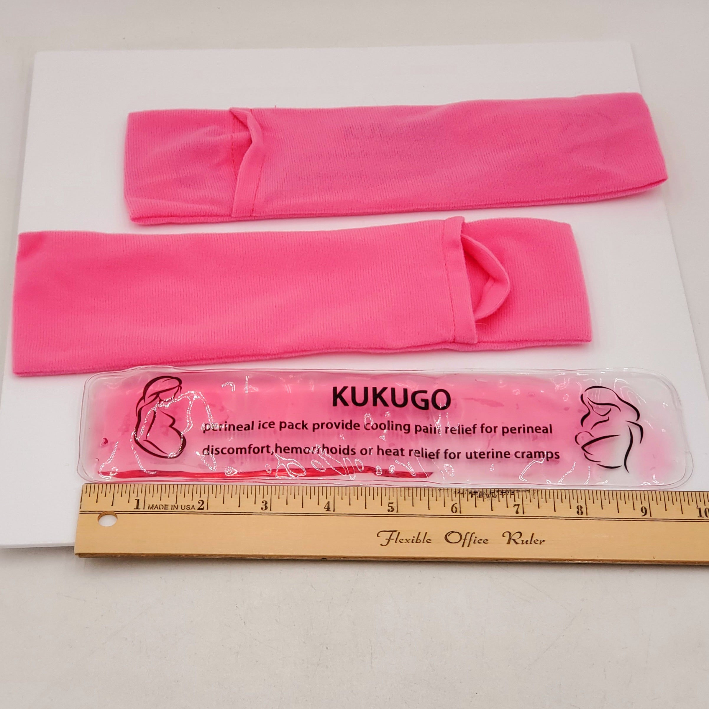 2 PCS Reusable Perineal Cooling Pad, Hemorrhoid and Perineal Ice Packs, Postpartum and Hemorrhoid Pain Relief, Hot & Cold Packs for Women After Pregnancy and Delivery with Washable Sleeves