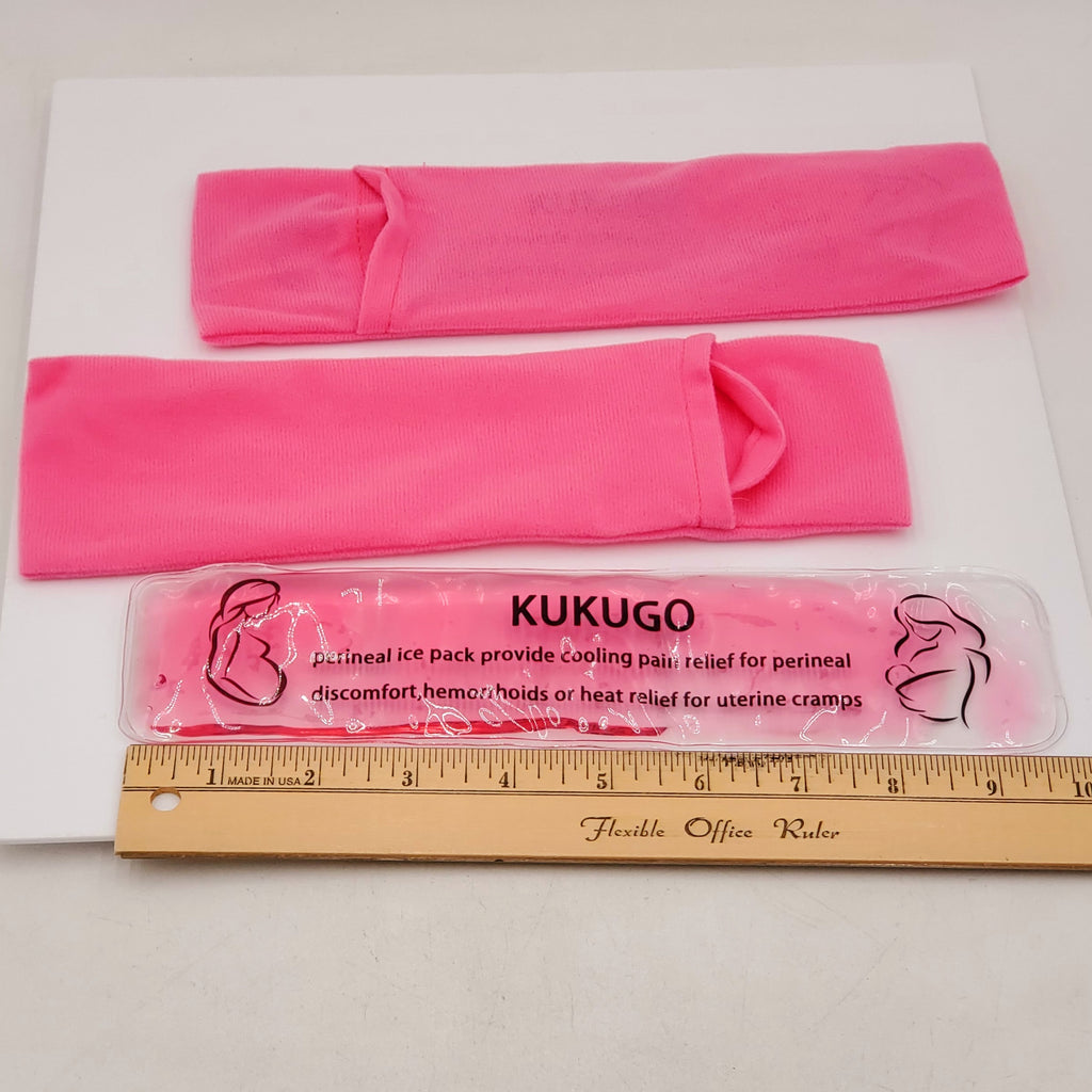 2 PCS Reusable Perineal Cooling Pad, Hemorrhoid and Perineal Ice Packs, Postpartum and Hemorrhoid Pain Relief, Hot & Cold Packs for Women After Pregnancy and Delivery with Washable Sleeves