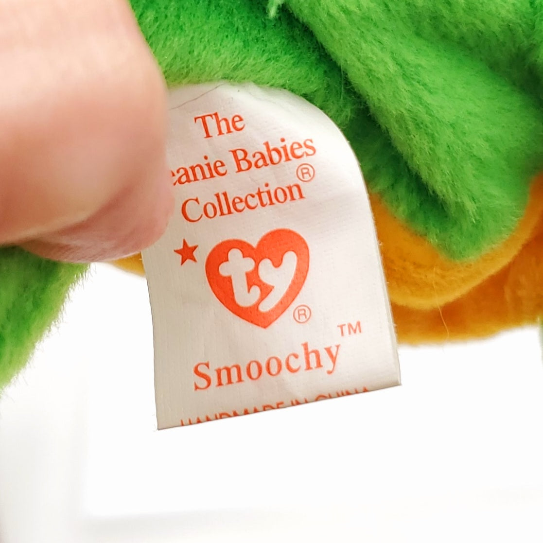 Beanie Babies 3 Pack-1997 Hissy the Snake, 1997 Smoochy the Frog and 2000 Zodiac Dragon